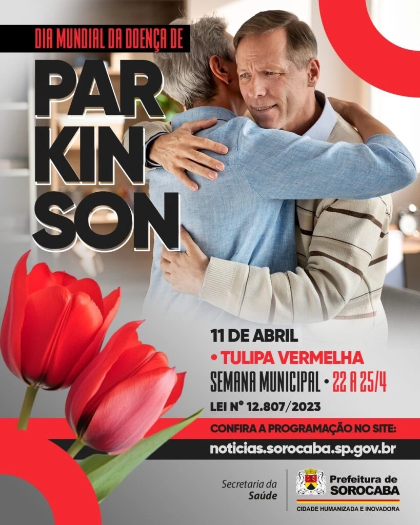UBSs promovem a Semana Municipal de Conscientização da Doença de Parkinson “Tulipa Vermelha”