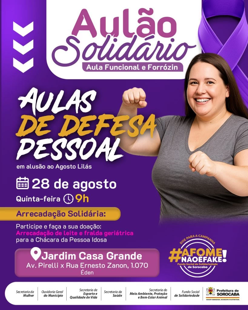 “Aulão Solidário” acontece no Éden nesta quinta-feira (28)