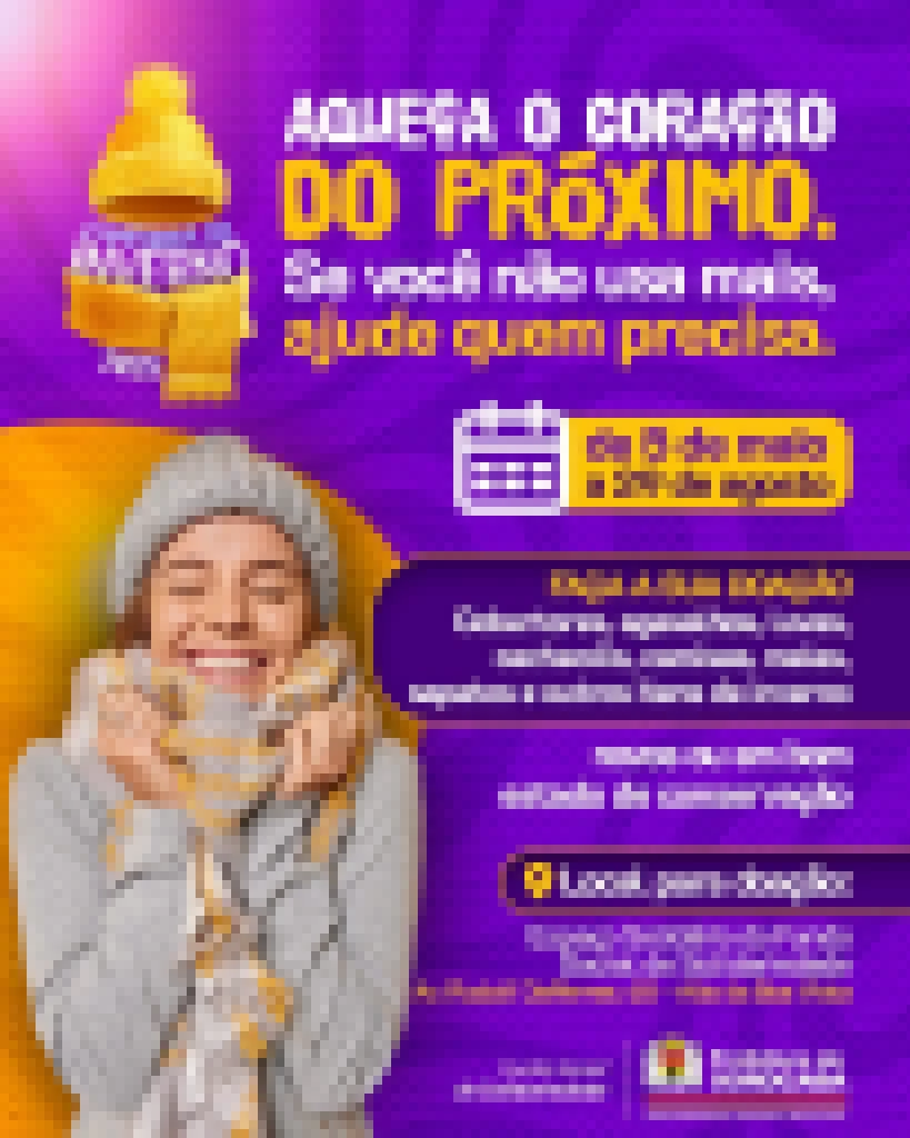 Fundo Social de Solidariedade de Sorocaba lança Campanha de Inverno 2025