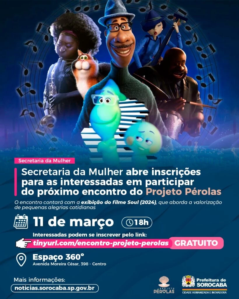 Secretaria da Mulher abre inscrições para as interessadas em participar do próximo encontro do Projeto Pérolas no dia 11 de março