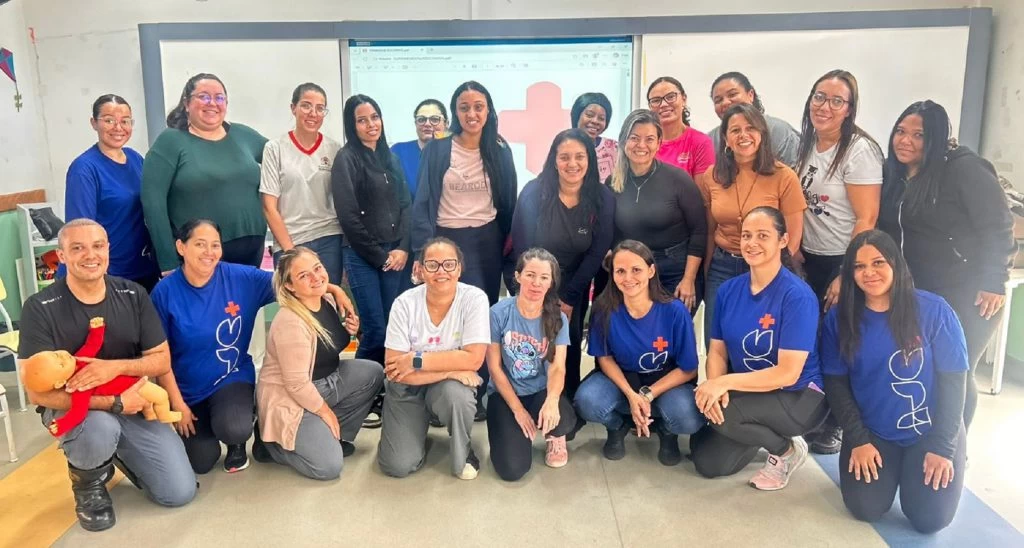 Centro de Educação Infantil do Jd. Carandá recebe treinamento de primeiros socorros voltado à equipe pedagógica