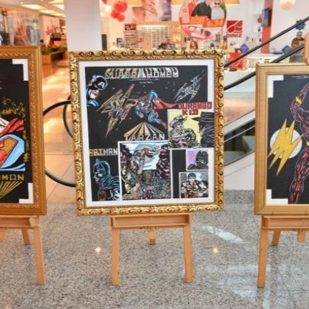 Shopping Cidade Sorocaba recebe exposição de telas de super-heróis