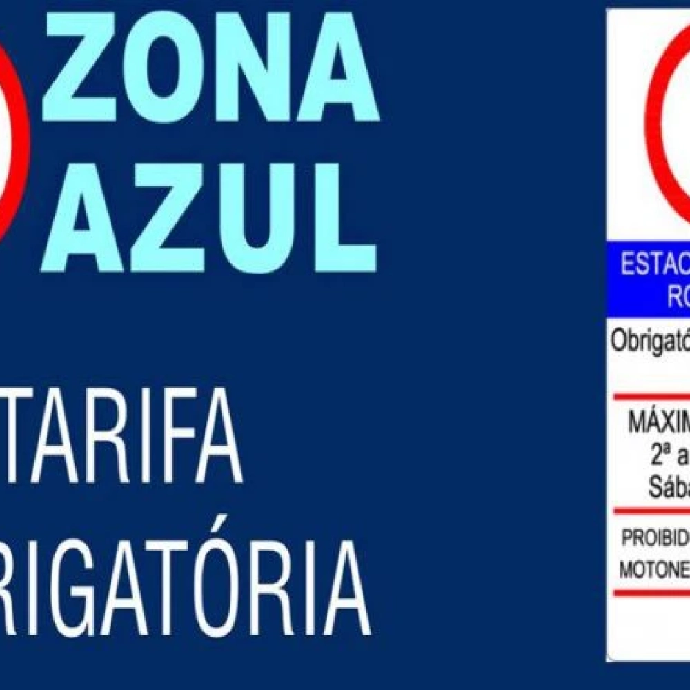 Sinalização das vagas da Zona Azul tem início neste sábado