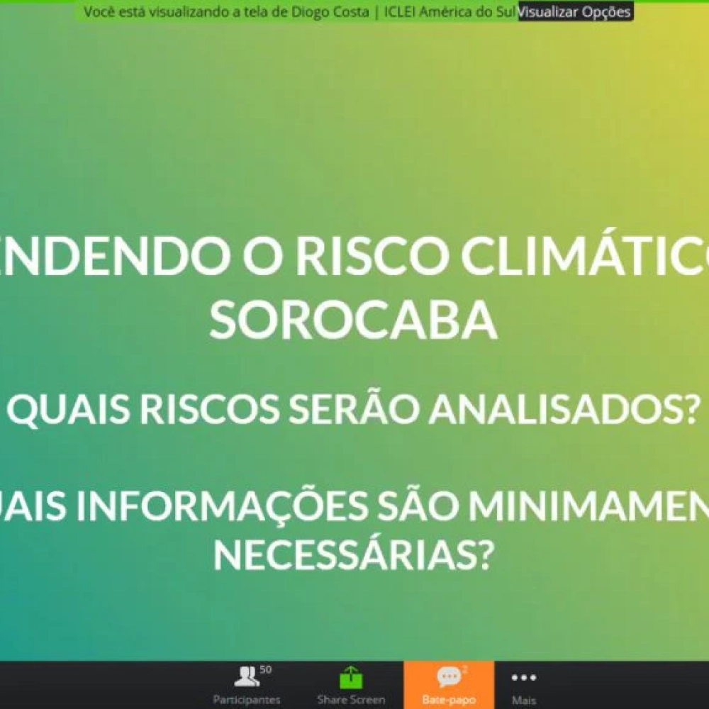 Sociedade pode contribuir com o estudo de vulnerabilidade e risco climático de Sorocaba