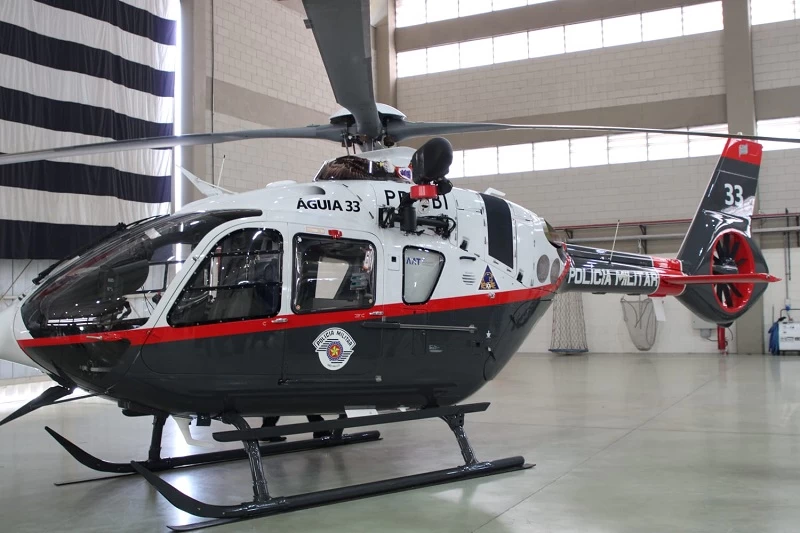 Governo de SP entrega novo helicóptero Águia 33 para a Polícia Militar