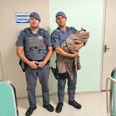 Ação rápida da Polícia Militar salva recém-nascido de 10 dias em Piedade