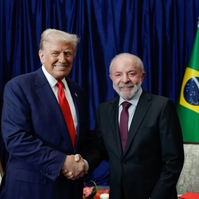Comércio e crime organizado serão temas da reunião entre Lula e Trump