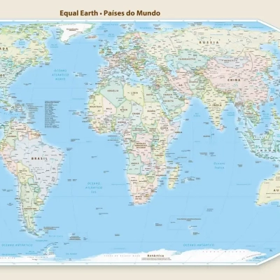 Novo mapa-múndi corrige tamanho da África, América do Sul e Ásia