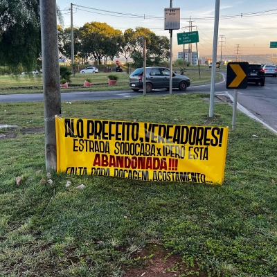 Após morte de jovem,  estrada que liga Sorocaba e Iperó vira alvo de protesto e denúncias de abandono