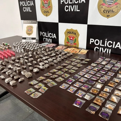 Polícia Civil apreende mais de 380 porções de drogas na Vila Barão, em Sorocaba