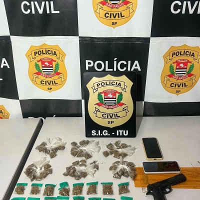 Polícia Civil de Itu prende casal suspeito de tráfico de drogas
