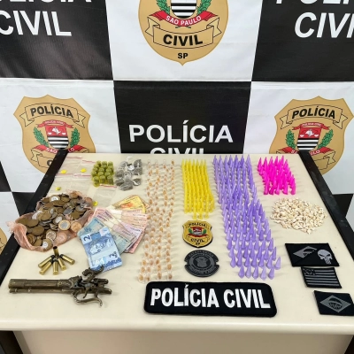 Polícia Civil apreende grande quantidade de entorpecentes em Araçoiaba da Serra