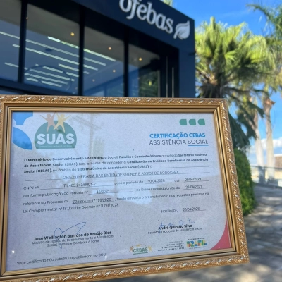 Ofebas conquista certificação federal como entidade de assistência social
