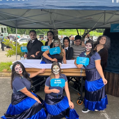 Ofebas leva ação de conscientização sobre álcool e direção a evento de motoclube em Sorocaba