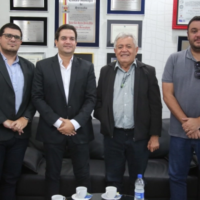 Presidente da Câmara recebe visita do novo secretário da Saúde