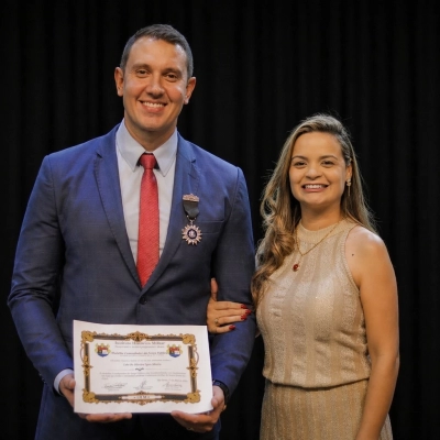 Caio Oliveira é o primeiro político de Sorocaba a receber a Medalha de Combatente da Força Pública