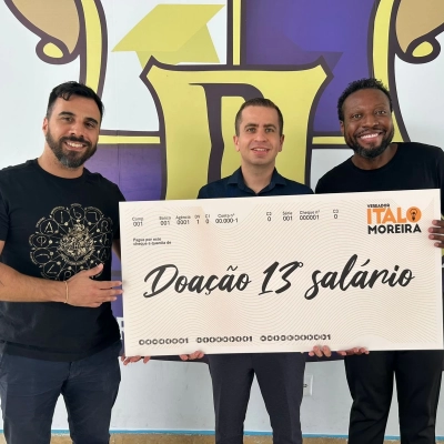 Vereador Ítalo Moreira doa integralmente 13º salário de Vereador para APM de escola municipal de Sorocaba