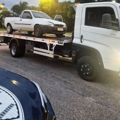 Ação integrada da Semob e GCM apreende veículo com quase R$ 200 mil em multas atrasadas