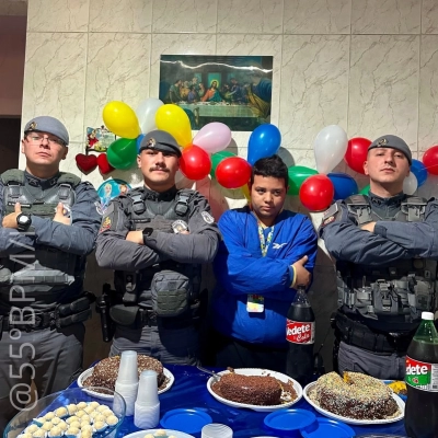 PM promove ação comunitária e surpreende jovem autista em aniversário de 17 anos