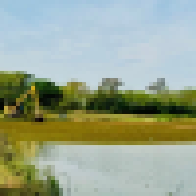 Saae/Sorocaba executa limpeza e remoção de plantas aquáticas em lago do Parque Vitória Régia