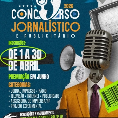 Prefeitura de Sorocaba abre inscrições on-line do Concurso Jornalístico e Publicitário 2026 nesta quarta-feira (1º)
