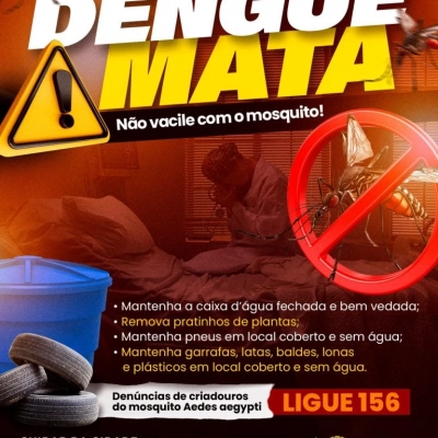 Campanha contra a dengue em 2026 tem início nesta sexta-feira (9) em Sorocaba