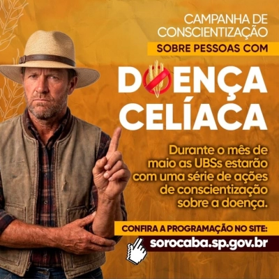 Prefeitura de Sorocaba promove campanha de conscientização sobre doenças celíacas nas UBSs