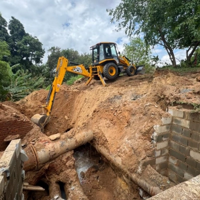 Saae/Sorocaba realiza manutenção emergencial em rede de abastecimento da região da Vila Carvalho