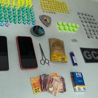GCM prende homem por tráfico e recolhe 251 porções de drogas no Jardim Boa Esperança