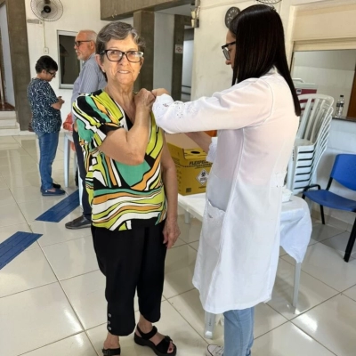 Vacinação contra gripe Influenza é levada ao Clube e à Chácara do Idoso de Sorocaba