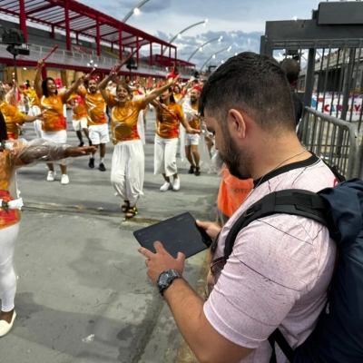 Soluções criadas por empresas residentes no PTS garantem fluidez do desfile de escola de samba de SP