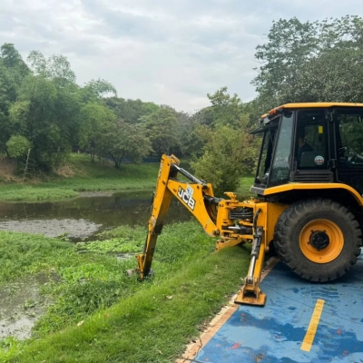 Saae/Sorocaba finaliza limpeza de lago no Parque Vila Formosa