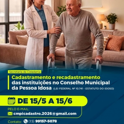 Cadastro de instituições de longa permanência para idosos de Sorocaba deve ser feito a partir desta sexta-feira (15)