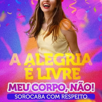 No Carnaval, a Secretaria da Mulher, em parceria com o Conselho Municipal dos Direitos da Mulher, faz alerta para prevenção à violência contra a mulher