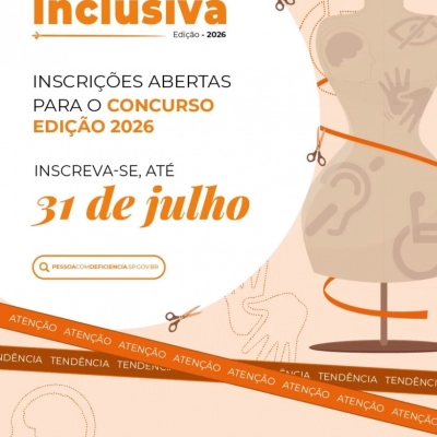 Inscrições abertas para a edição 2026 do Concurso Moda Inclusiva