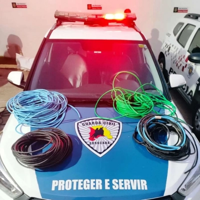 GCM detém homem por furto de fiação nas proximidades do Parque Ouro Fino