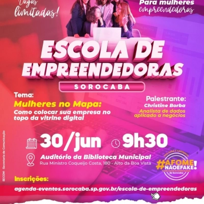 Secretaria da Mulher promove mais um encontro da Escola de Empreendedoras