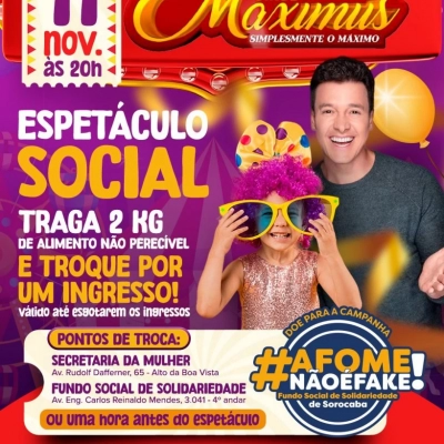 Fundo Social de Solidariedade realiza ação social com entrada gratuita para o circo Maximus