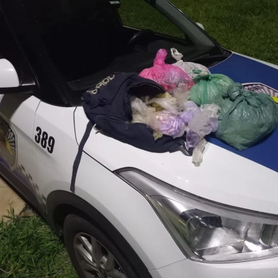 GCM apreende mais de 3 mil porções de drogas durante patrulhamento preventivo no Éden