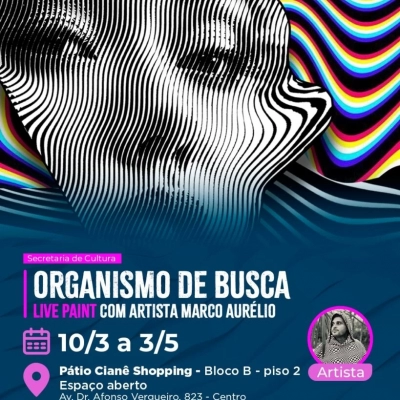 Intervenção artística “Organismo de Busca” será atração gratuita no Pátio Cianê Shopping a partir desta terça-feira (10)
