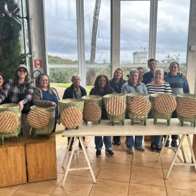 Artesanato em bambu foi tema de curso gratuito no Jardim Botânico de Sorocaba