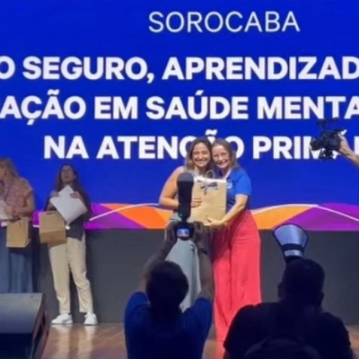 Sorocaba recebe prêmio por trabalho de saúde mental na atenção primária