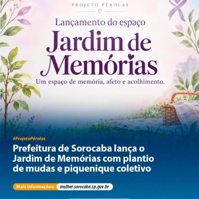 Prefeitura de Sorocaba promove lançamento do Jardim de Memórias com plantio de mudas e piquenique coletivo