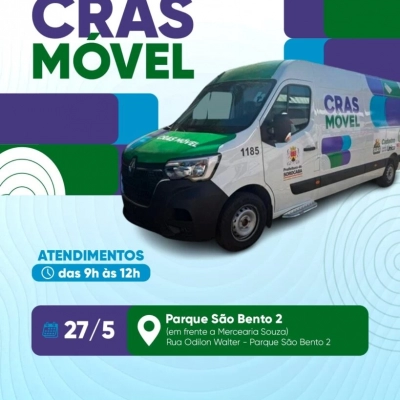 Prefeitura de Sorocaba leva Cras Móvel ao Parque São Bento 2 na próxima quarta-feira (27)