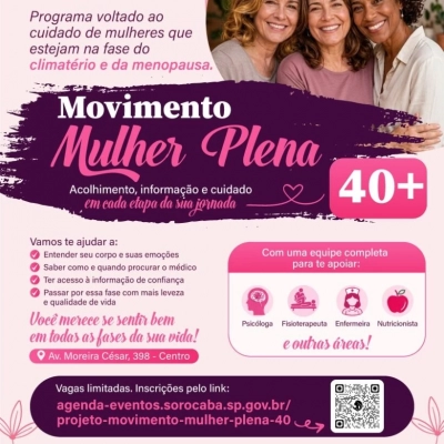 Secretaria da Mulher tem projeto voltado ao cuidado de mulheres na fase do climatério e menopausa