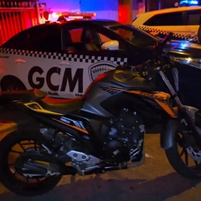 Motocicleta roubada é localizada pela GCM no Parque das Laranjeiras