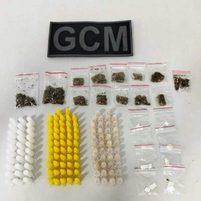 GCM prende suspeito por tráfico de drogas em Brigadeiro Tobias