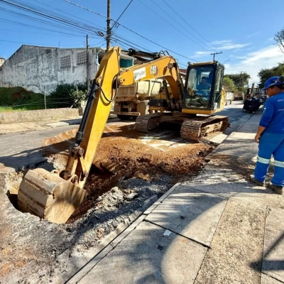 Saae/Sorocaba realiza melhorias em rede de drenagem na Vila Fiori