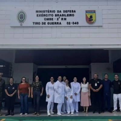 Médicos da rede municipal realizam atendimento voluntário no Tiro de Guerra