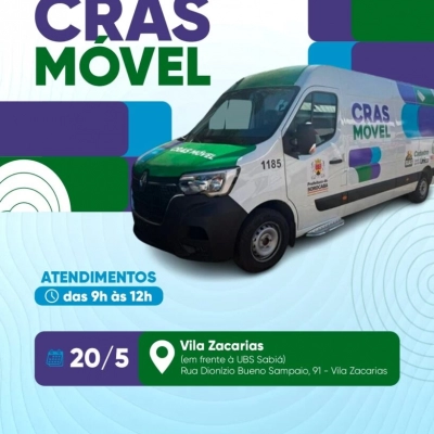 Prefeitura de Sorocaba leva Cras Móvel à Vila Zacarias (UBS Sabiá) na próxima quarta-feira (20)